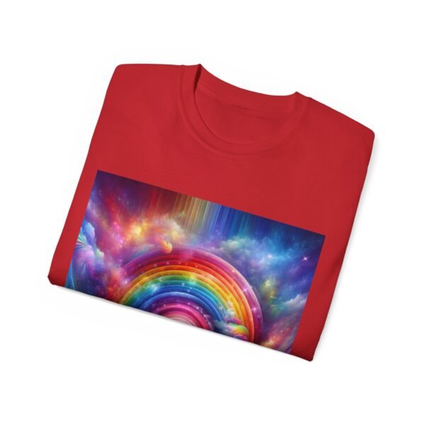 Colorful Rainbow Clouds Unisex Cotton Tee, Vibrant Graphic Tee, Casual Wear, Gift for Friends, Summer Vibes, Festival Shirt - Image 71