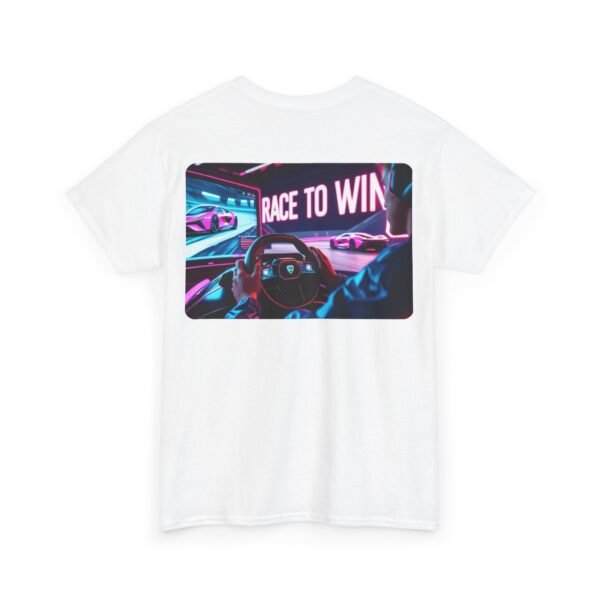 Racing SIM Inspired Unisex T-shirt, Race to Win Design - Image 10