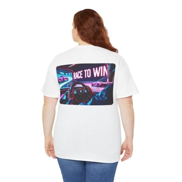 Racing SIM Inspired Unisex T-shirt, Race to Win Design - Image 11