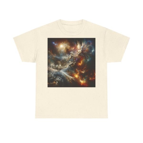 Cosmic Aura/Fallen Angel Unisex Heavy Cotton Tee (Front) - Image 31