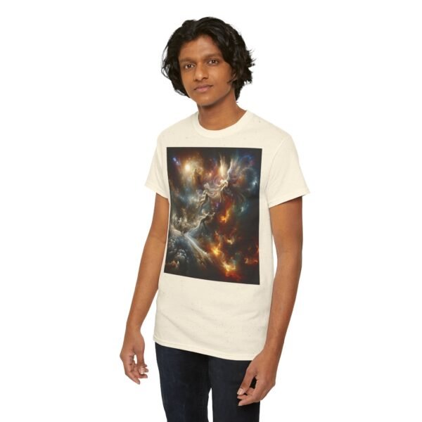 Cosmic Aura/Fallen Angel Unisex Heavy Cotton Tee (Front) - Image 35