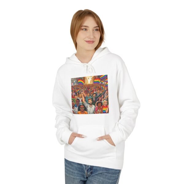 Pride Celebration Hoodie, Unisex Midweight Fleece, LGBTQ+ Apparel, Soft Cozy Sweatshirt, Rainbow Graphic, Equality Gift - Image 7