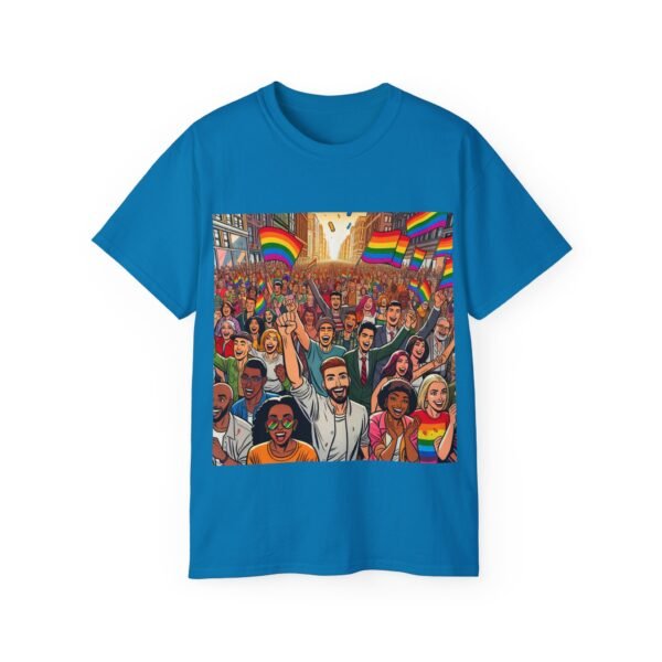 Pride Celebration Tee, Unisex Ultra Cotton T-Shirt for LGBTQ+ Support, Rainbow Parade Shirt, Festival Outfit, Gift for Allies - Image 52