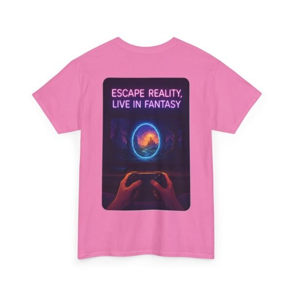 Fantasy Portal Gamer T-shirt - Escape Reality, Live in Fantasy - Image 28