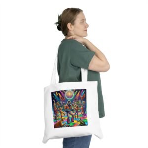 Disco Party Animal Shoulder Tote Bag