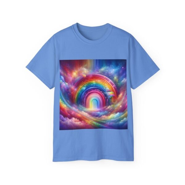 Colorful Rainbow Clouds Unisex Cotton Tee, Vibrant Graphic Tee, Casual Wear, Gift for Friends, Summer Vibes, Festival Shirt - Image 48