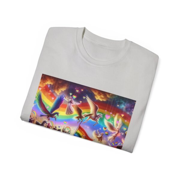 Colorful Rainbow Fantasy Tee, Unisex T-Shirt for Summer, LGBTQ Pride Apparel, Gift for Unicorn Lovers, Festival Fashion - Image 20