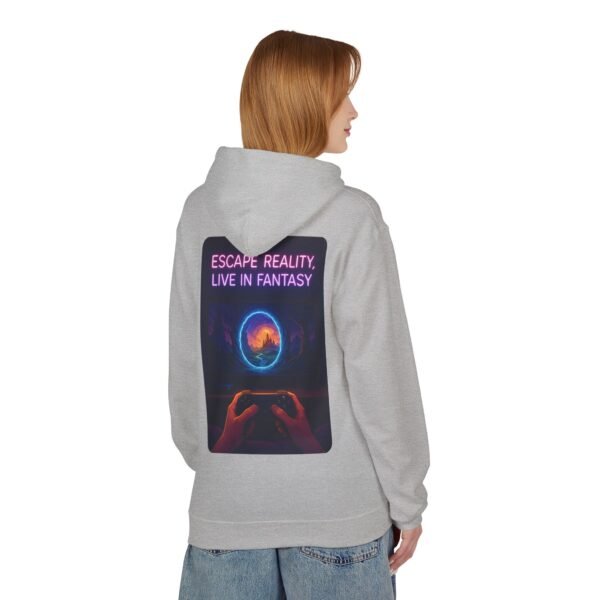 Fantasy Portal Gamer Fleece Hoodie - Escape Reality, Live in Fantasy - Image 12