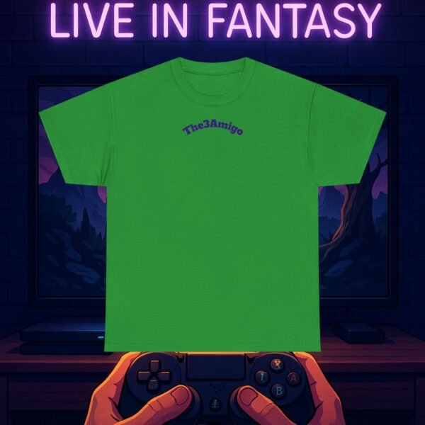 Fantasy Portal Gamer T-shirt - Escape Reality, Live in Fantasy - Image 17