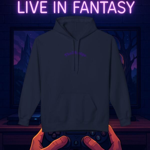 Fantasy Portal Gamer Fleece Hoodie - Escape Reality, Live in Fantasy - Image 17