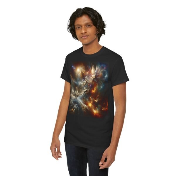 Cosmic Aura/Fallen Angel Unisex Heavy Cotton Tee (Front) - Image 15