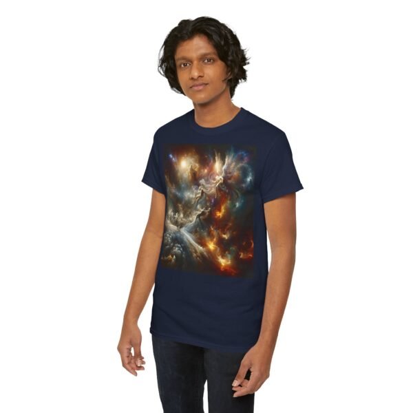 Cosmic Aura/Fallen Angel Unisex Heavy Cotton Tee (Front) - Image 55