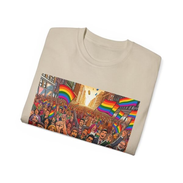 Pride Celebration Tee, Unisex Ultra Cotton T-Shirt for LGBTQ+ Support, Rainbow Parade Shirt, Festival Outfit, Gift for Allies - Image 17
