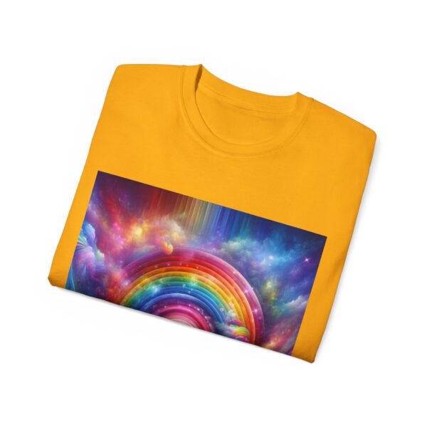 Colorful Rainbow Clouds Unisex Cotton Tee, Vibrant Graphic Tee, Casual Wear, Gift for Friends, Summer Vibes, Festival Shirt - Image 23