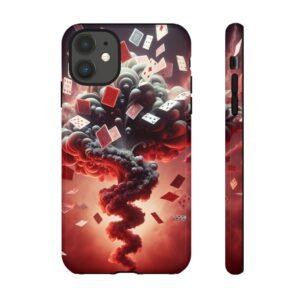 iPhone Explosive Playing cards Tough Phone Case