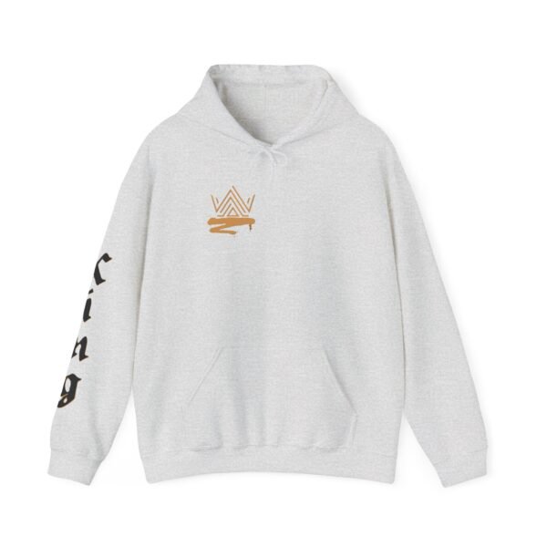 Unisex Heavy Blend™ KING (Graphic/Black on sleeve) hoodie. - Image 5