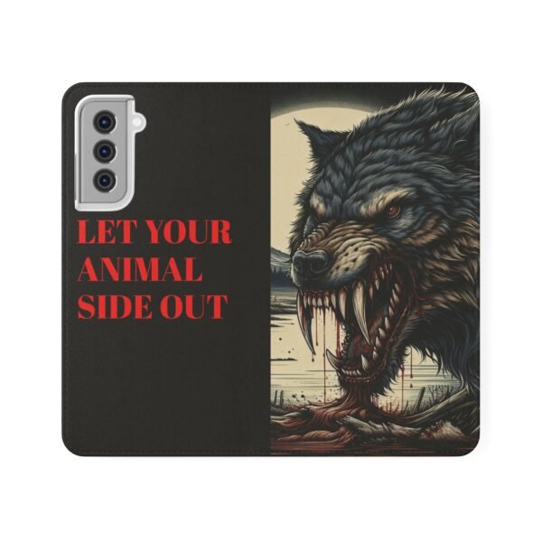 Wolf Flip Case for Phone, Let Your Animal Side Out - Image 61
