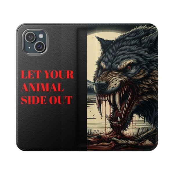 Wolf Flip Case for Phone, Let Your Animal Side Out - Image 97