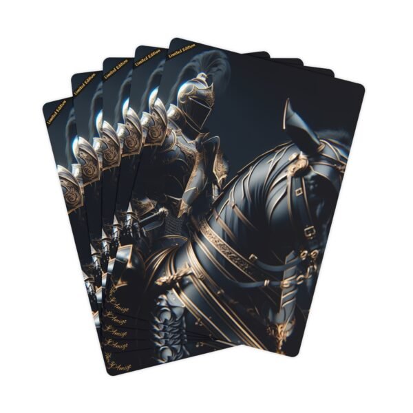 Limited Edition Poker Cards Set - Black and Gold Dark Horse - Image 2
