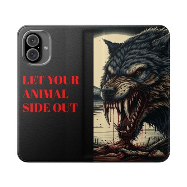 Wolf Flip Case for Phone, Let Your Animal Side Out - Image 81